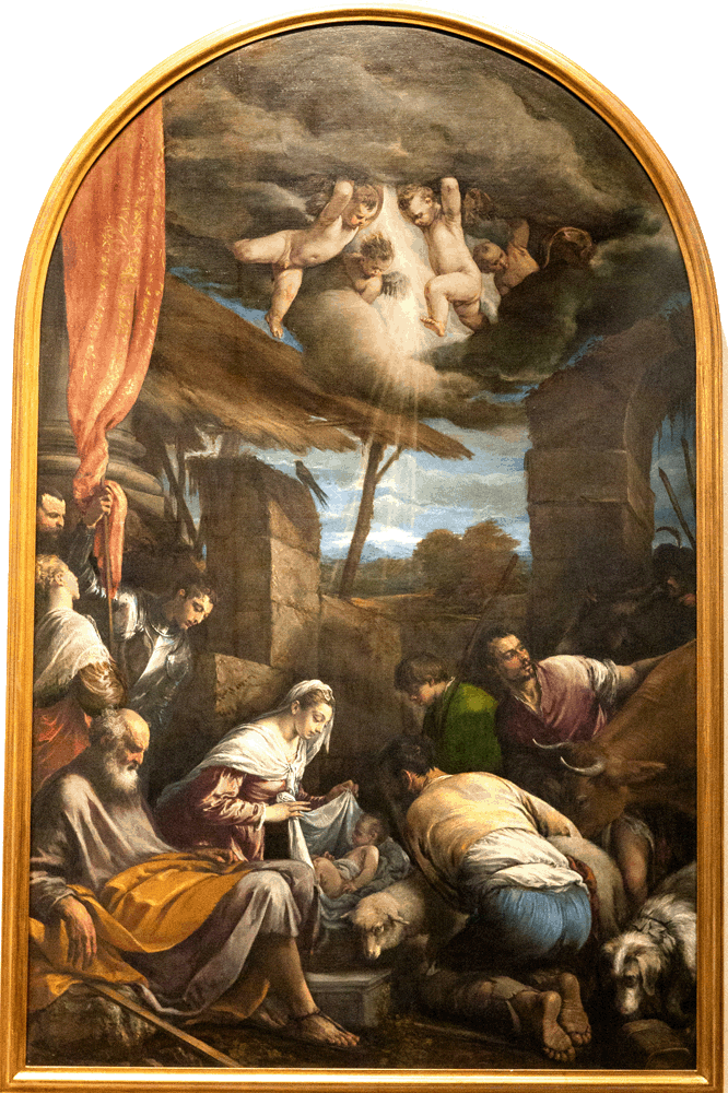 Jacopo Bassano, Adoration of the Shepherds, 1568